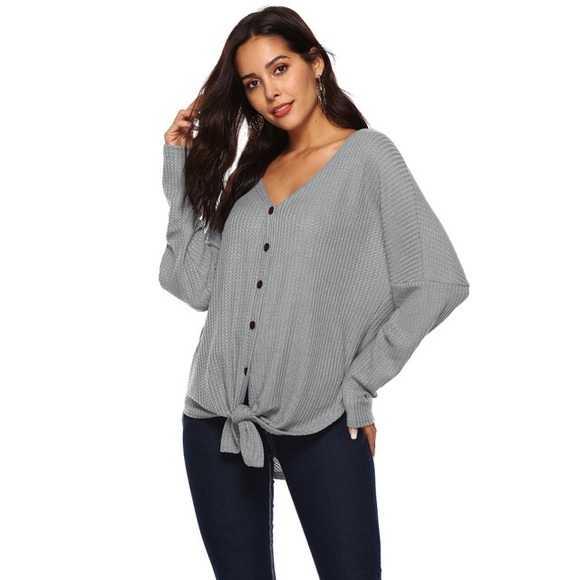 Out From Under Jojo Oversized  Button-Front Top - Picture 3 of 8